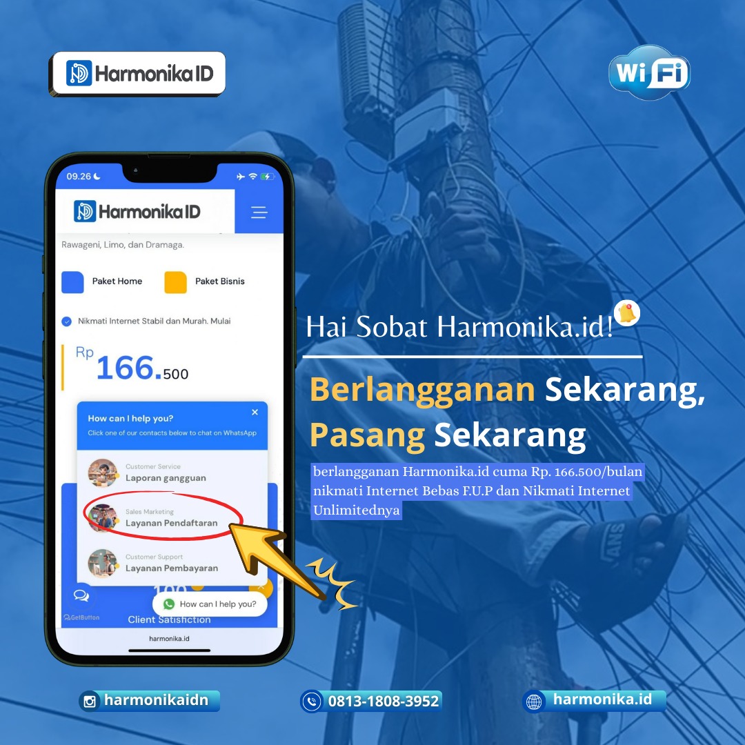 Daftar Layanan Wifi Harmonika.id