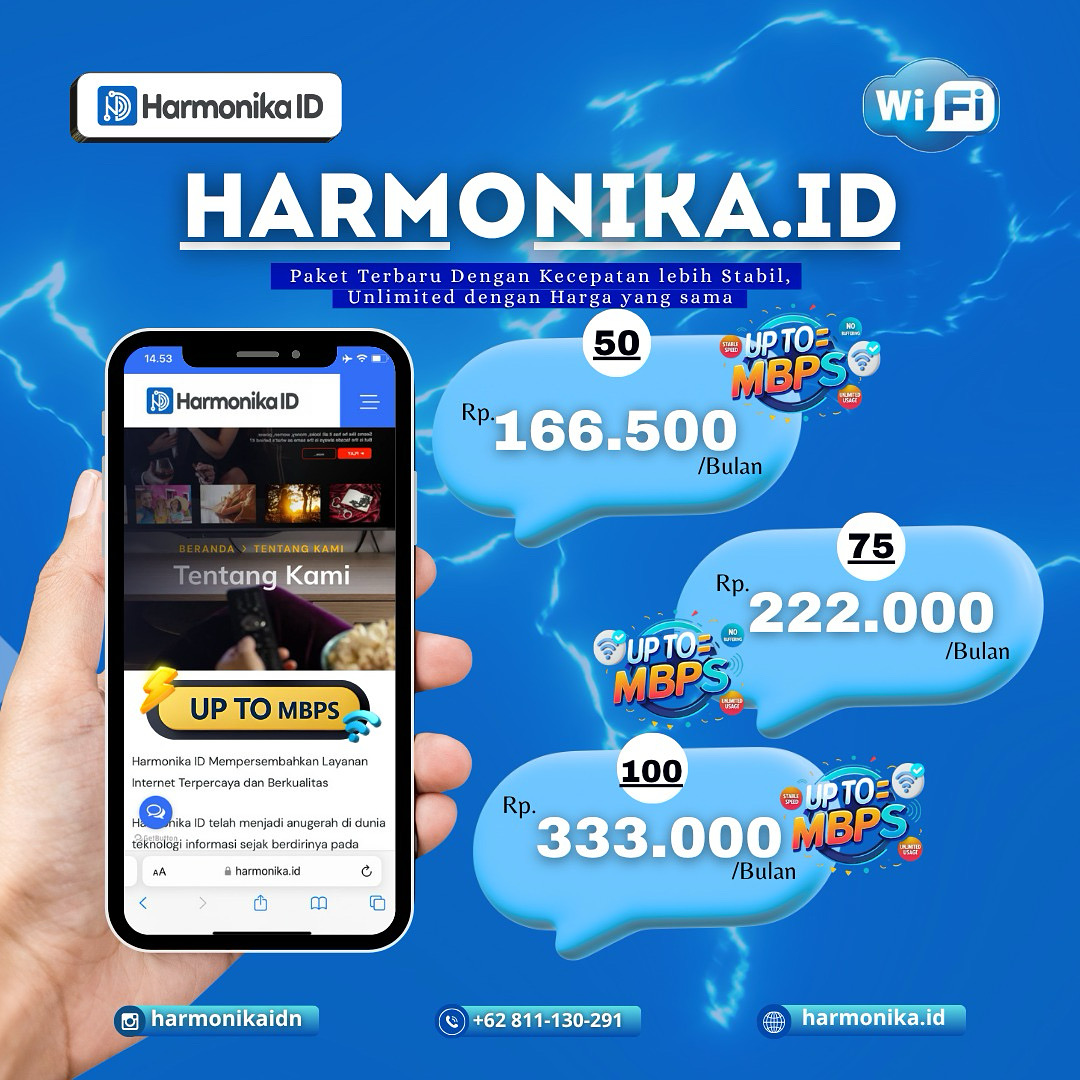 PAKET TERBARU HARMONIKA.ID🛜⚡️ 